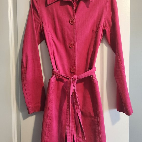 Pink Trench Coat - Picture 2 of 3
